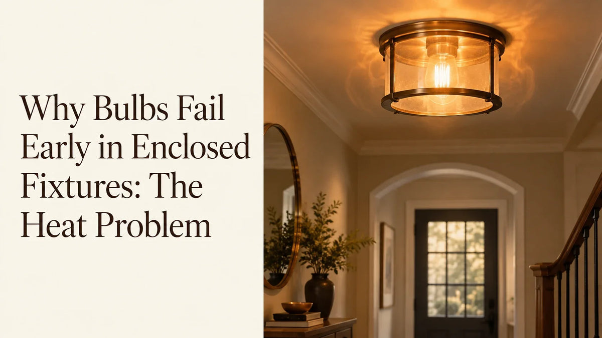 Why Bulbs Fail Early in Enclosed Fixtures: The Heat Problem
