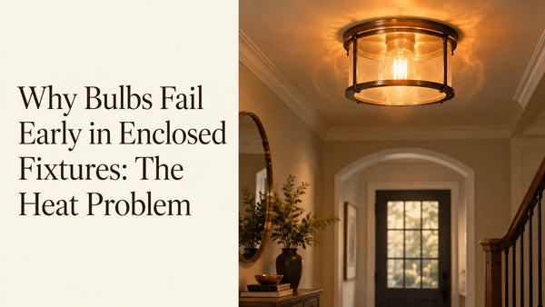Why Bulbs Fail Early in Enclosed Fixtures: The Heat Problem