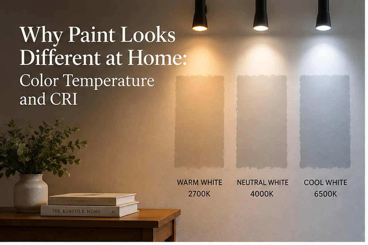 Why Paint Looks Different at Home: Color Temperature and CRI