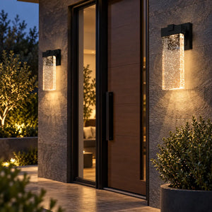 2-Pack Bety Crystal Outdoor Wall Light Modern Chandelier