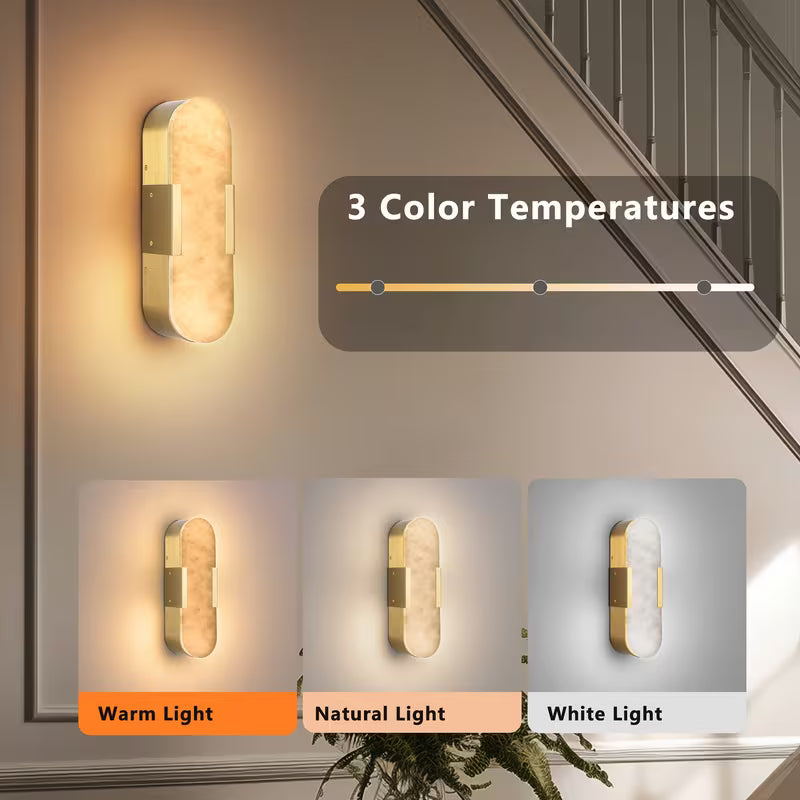 2-Pack Marble Sconce Wall Light Modern Chandelier