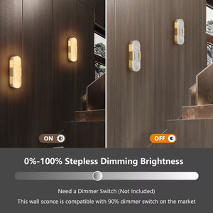 2-Pack Marble Sconce Wall Light Modern Chandelier