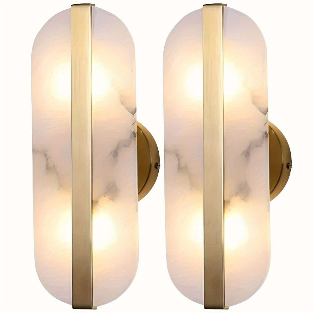 2-Pack Marble Sconce Wall Light Modern Chandelier