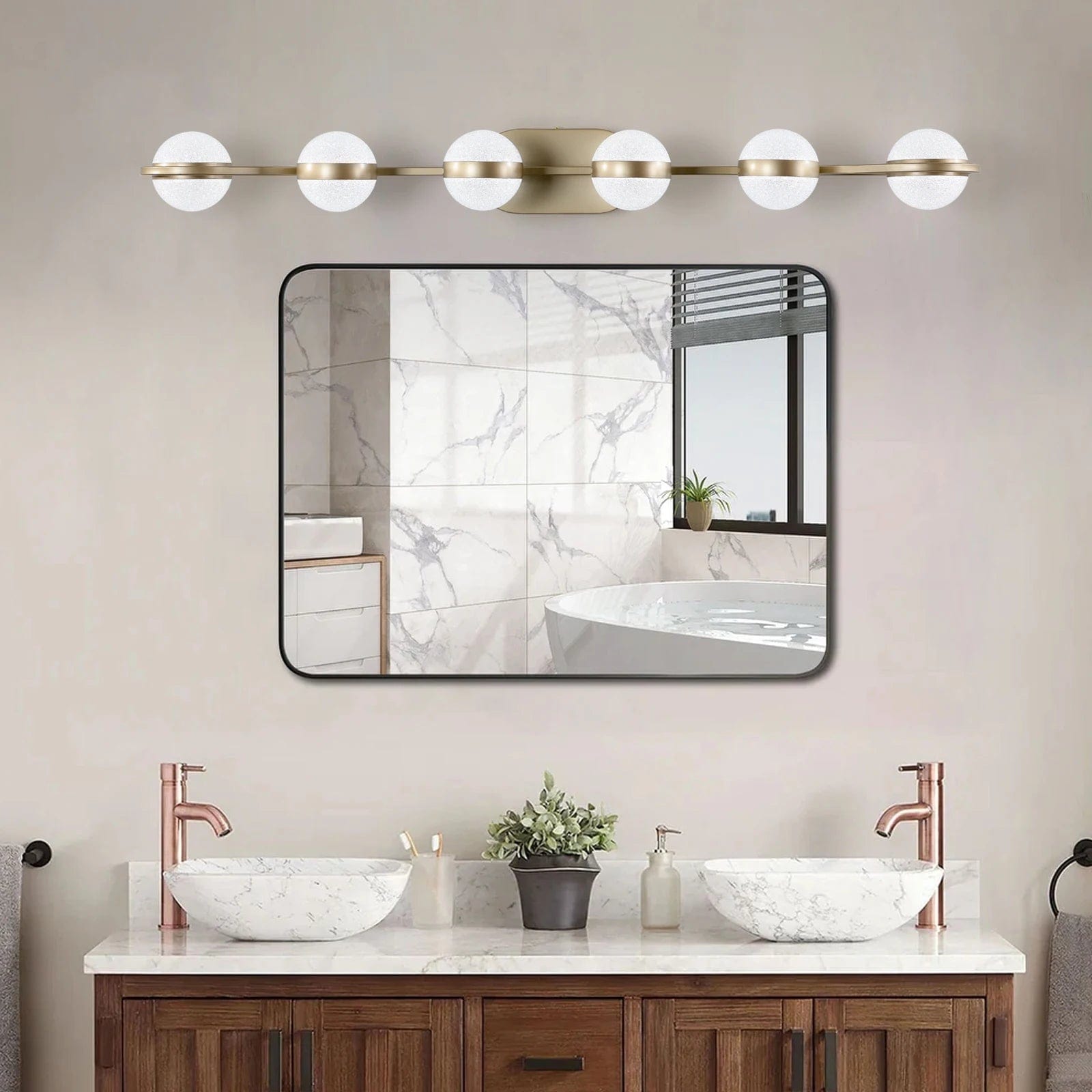 6-Light Modern Bathroom Vanity Light Modern Chandelier