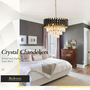 Adenn Crystal Pendant Chandelier Modern Chandelier