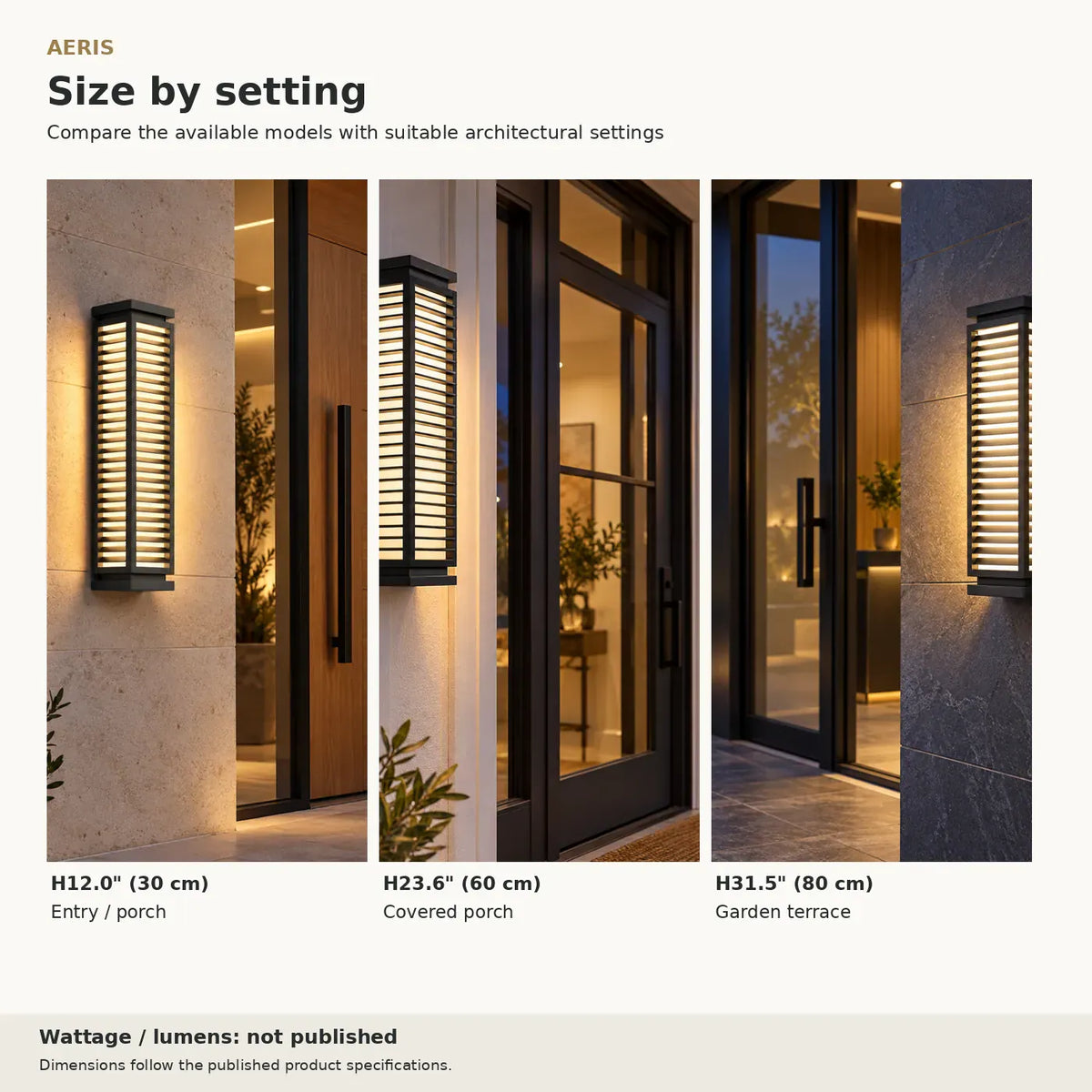 Aeris Modern Exterior Light Fixture Modern Chandelier