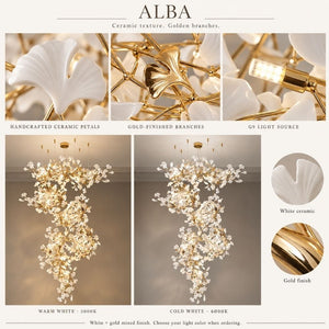 Alba Branch Staircase Chandelier Modern Chandelier