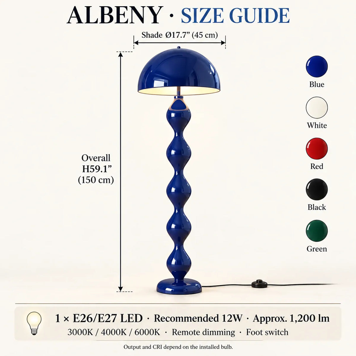 Albeny Mushroom Floor Lamp Modern Chandelier