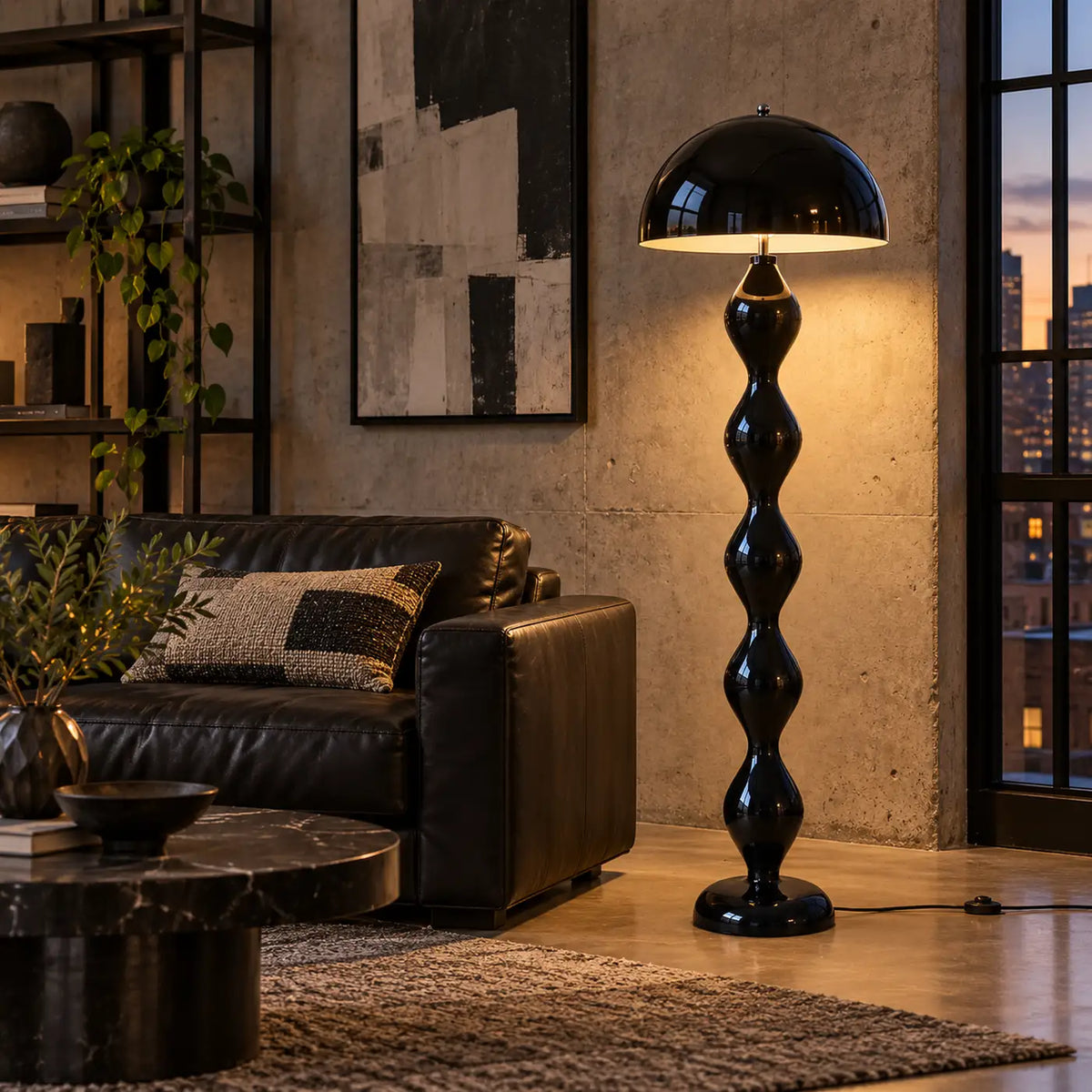 Albeny Mushroom Floor Lamp Black / US Modern Chandelier