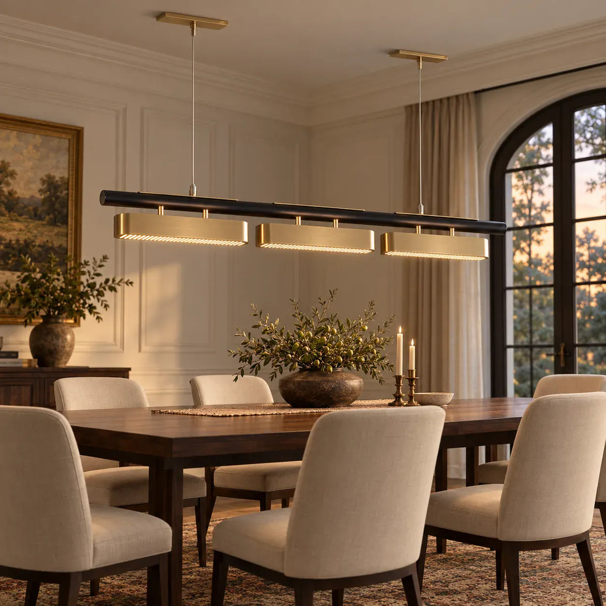 Aldevra Modern Linear LED Chandelier Modern Chandelier