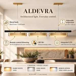 Aldevra Modern Linear LED Chandelier Modern Chandelier