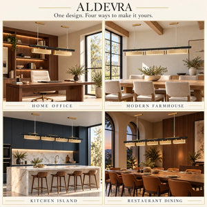 Aldevra Modern Linear LED Chandelier Modern Chandelier