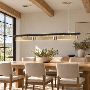 Aldevra Modern Linear LED Chandelier L55.12" (140 cm) Modern Chandelier
