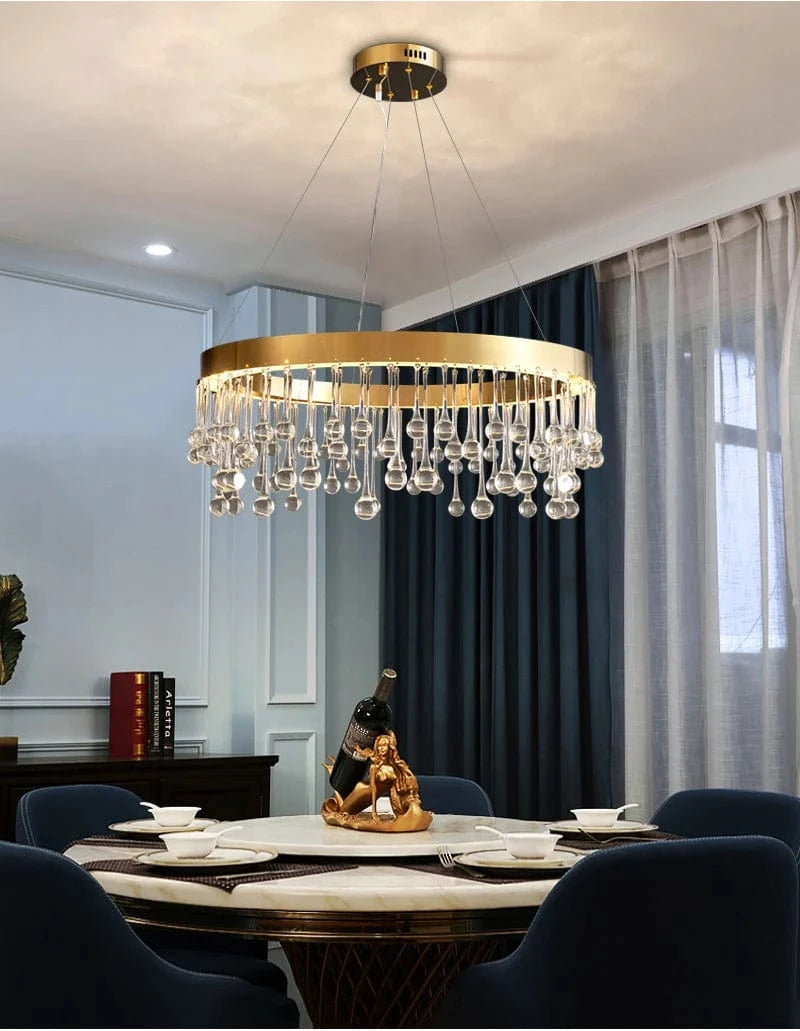 Alvin Gold Ring chandelier 1 Ring - 15.7'' (40cm) / Warm White 3000K Modern Chandelier