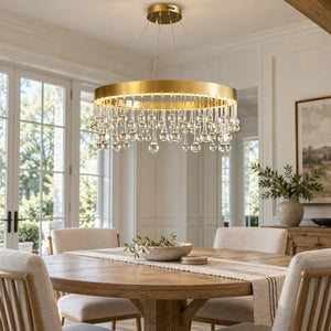 Alvin Gold Ring chandelier 1 Ring - 15.7'' (40cm) / Warm White 3000K Modern Chandelier