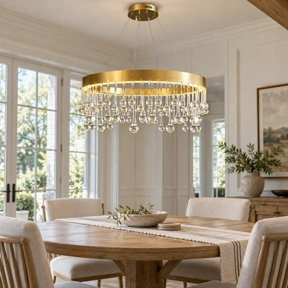 Alvin Gold Ring chandelier 1 Ring - 15.7'' (40cm) / Warm White 3000K Modern Chandelier