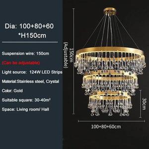 Alvin Gold Ring chandelier Modern Chandelier