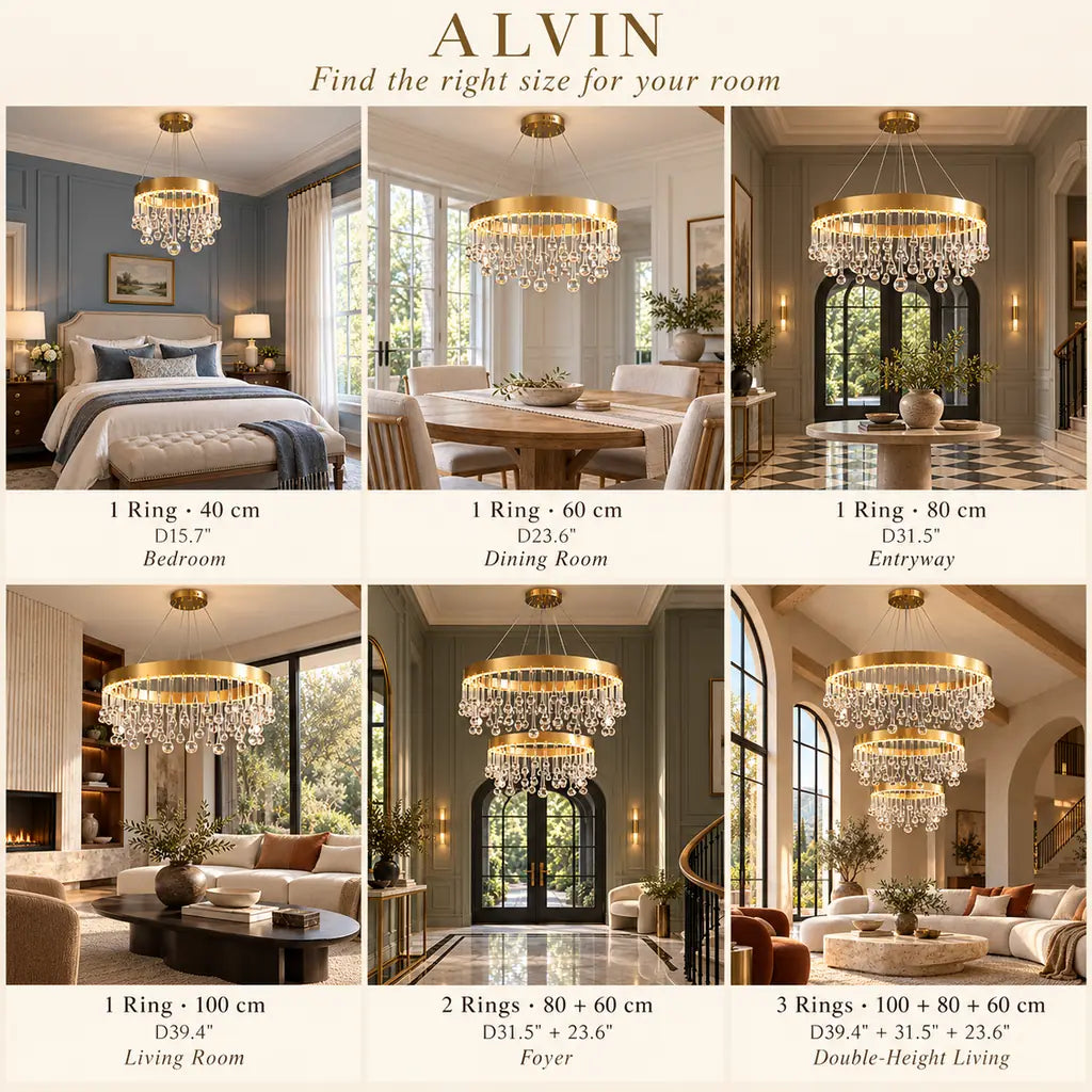 Alvin Gold Ring chandelier Modern Chandelier