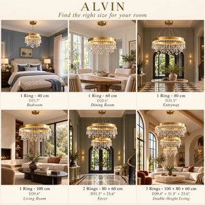 Alvin Gold Ring chandelier Modern Chandelier