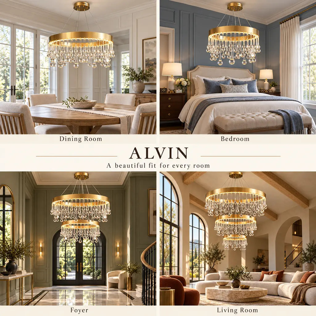 Alvin Gold Ring chandelier Modern Chandelier