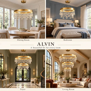 Alvin Gold Ring chandelier Modern Chandelier