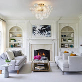 Alya Flush Mount Bubble Chandelier Modern Chandelier