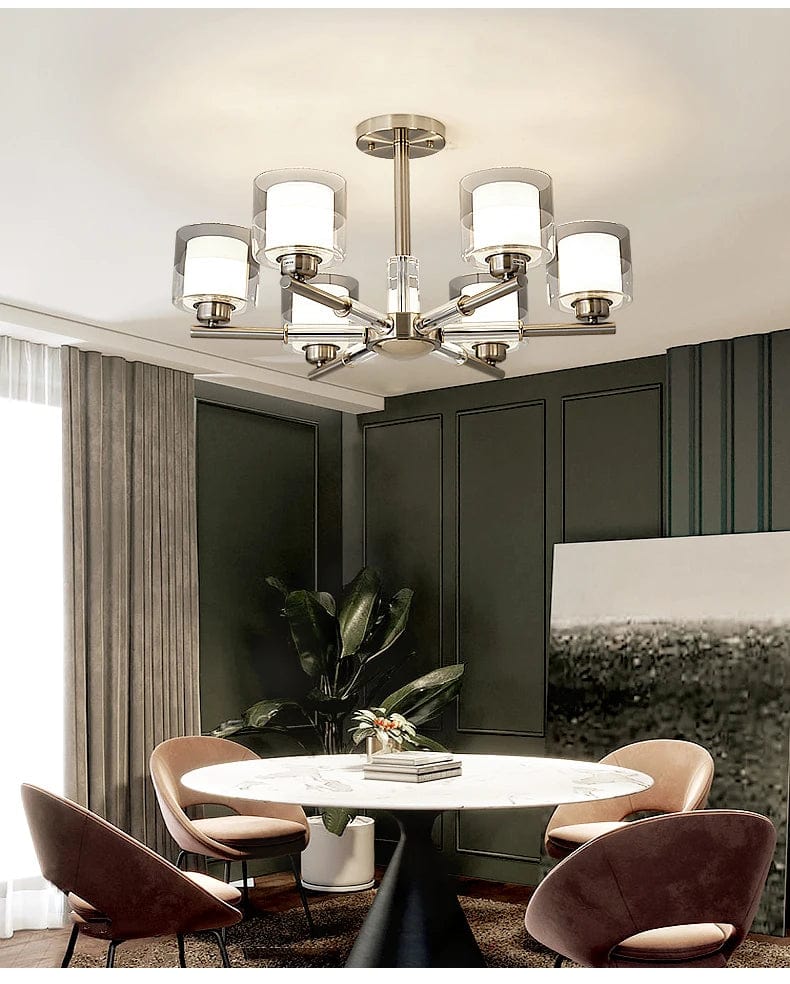 Amanda Modern Silver Chandelier Modern Chandelier