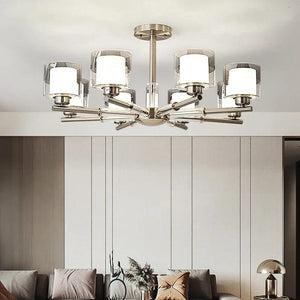 Amanda Modern Silver Chandelier Modern Chandelier