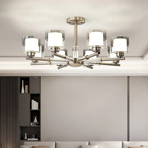 Amanda Modern Silver Chandelier Modern Chandelier