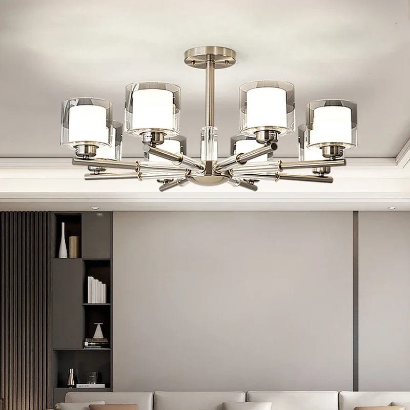 Amanda Modern Silver Chandelier Modern Chandelier