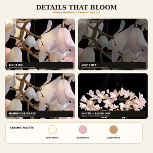 Amarante Floral Branch Ring Chandelier Modern Chandelier