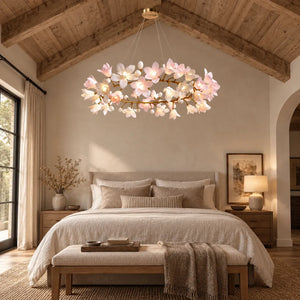 Amarante Floral Branch Ring Chandelier Modern Chandelier