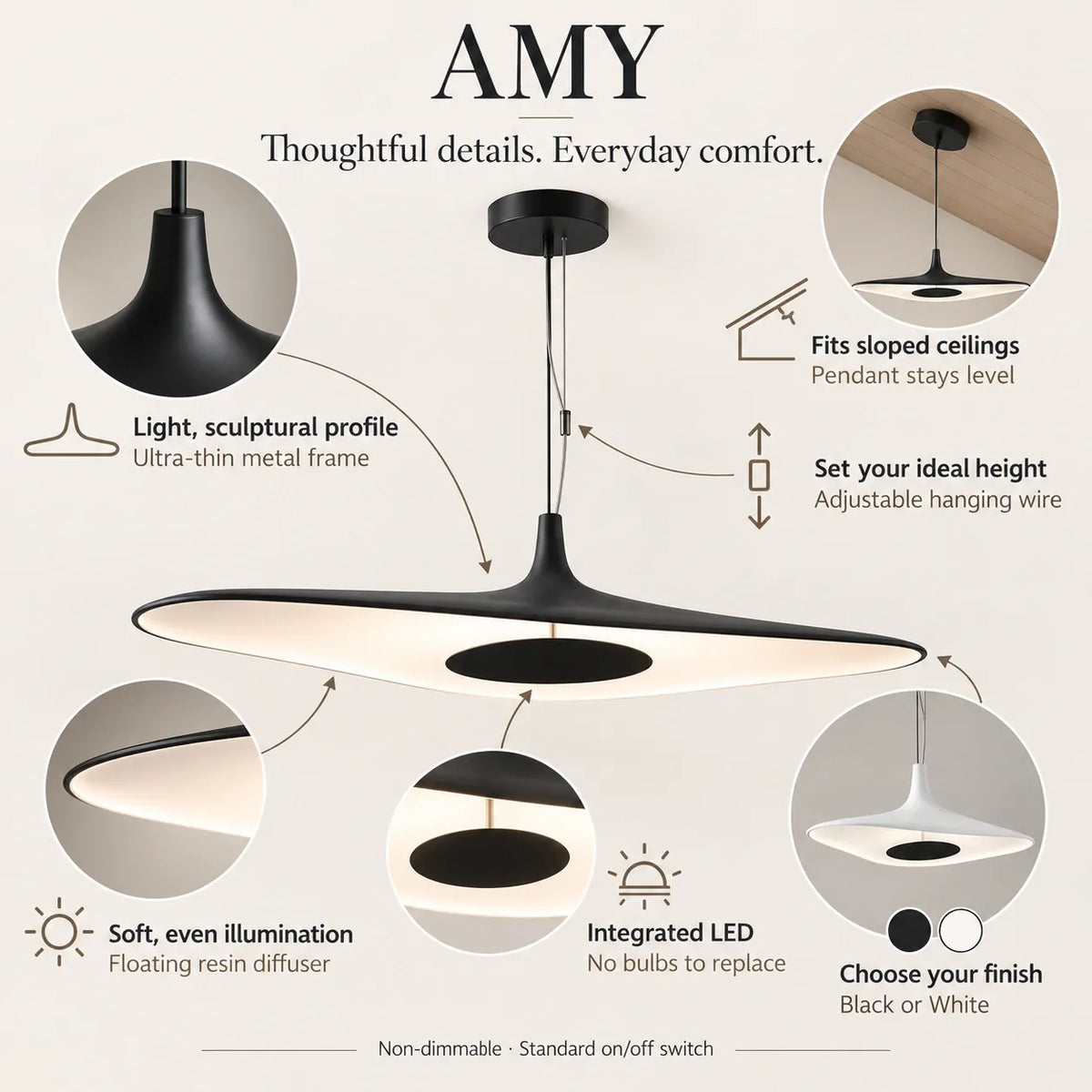 Amy Pendant Ceiling Chandelier Modern Chandelier