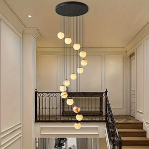 Anne Staircase Alabaster Chandelier Modern Chandelier