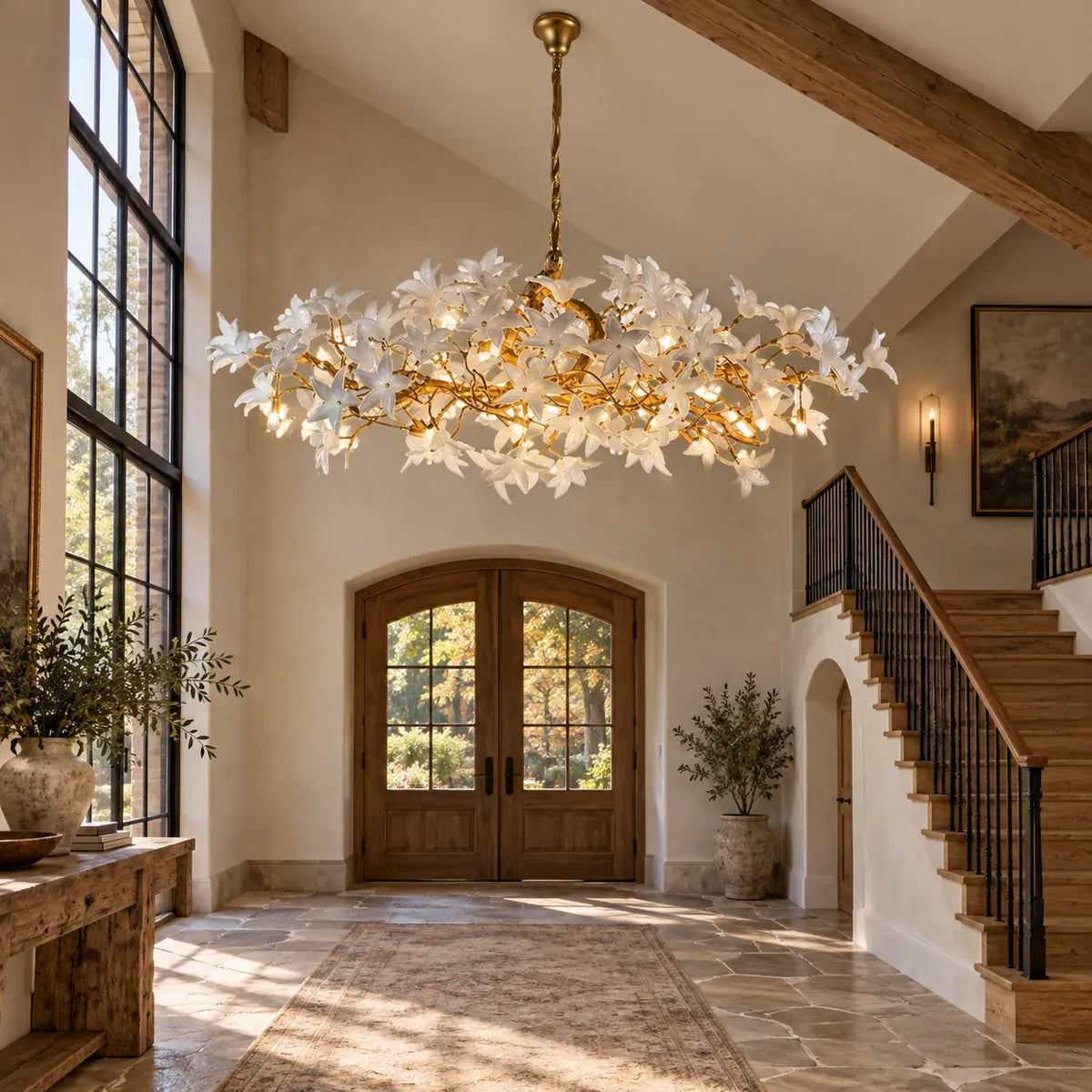 Anya Rustic Tree Branch Chandelier L63" (160 cm) / Warm Light 2700K Modern Chandelier