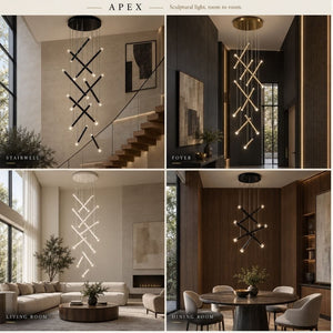 Apex Modern Staircase Chandelier Modern Chandelier