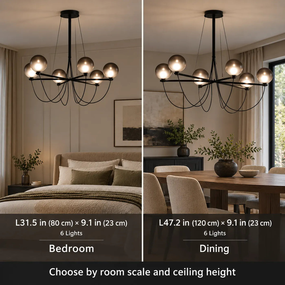 Arc Modern Black Chandelier Modern Chandelier