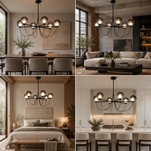 Arc Modern Black Chandelier Modern Chandelier