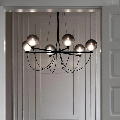Arc Modern Black Chandelier 31.50" (80cm) / Warm White 3000K Modern Chandelier