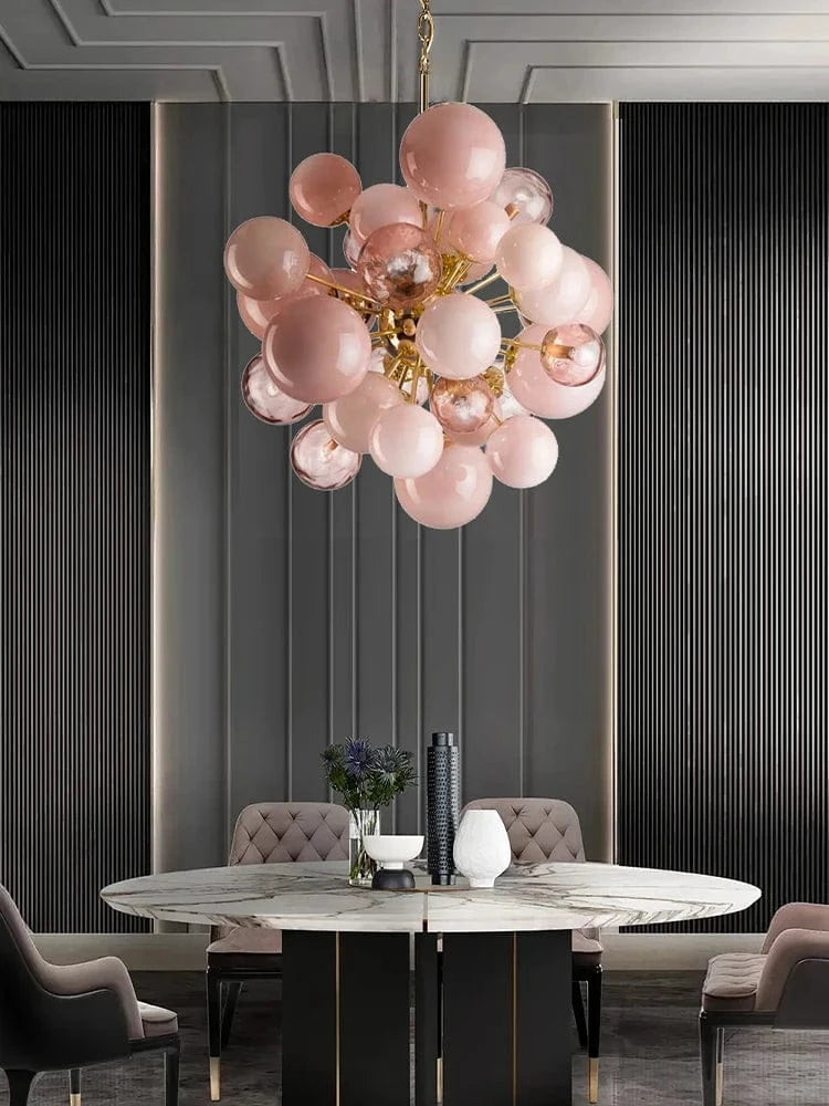 Art Modern Pink Bubble Chandelier Modern Chandelier