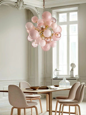 Art Modern Pink Bubble Chandelier Modern Chandelier