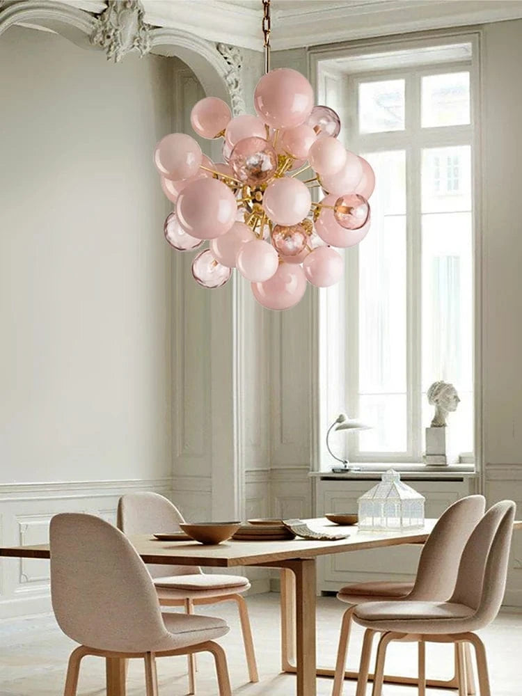 Art Modern Pink Bubble Chandelier Modern Chandelier