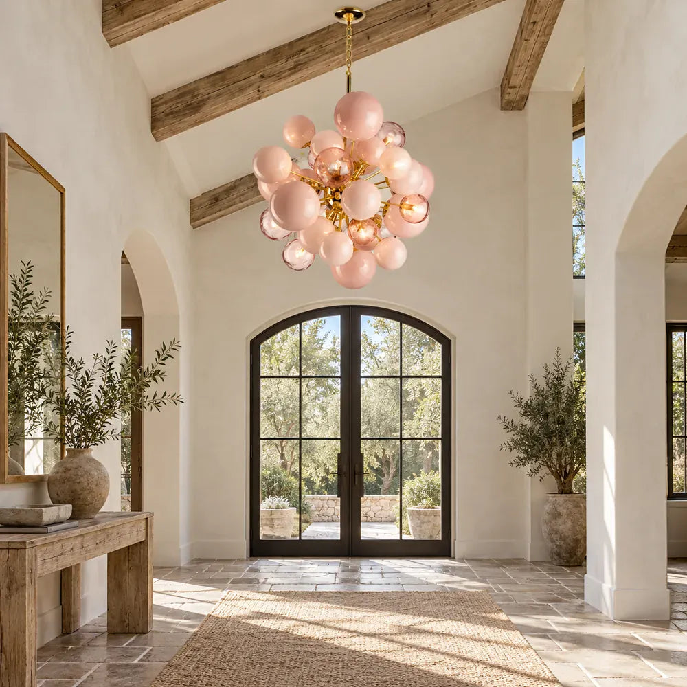 Art Modern Pink Bubble Chandelier Modern Chandelier