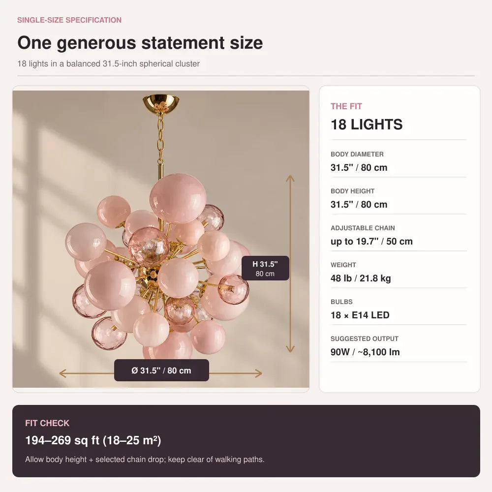 Art Modern Pink Bubble Chandelier Modern Chandelier