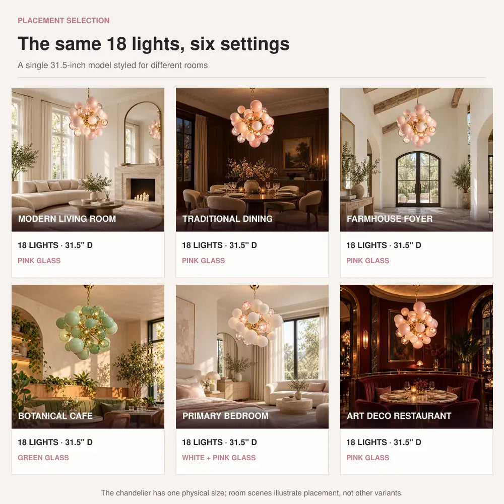 Art Modern Pink Bubble Chandelier Modern Chandelier