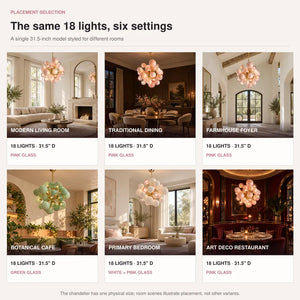 Art Modern Pink Bubble Chandelier Modern Chandelier