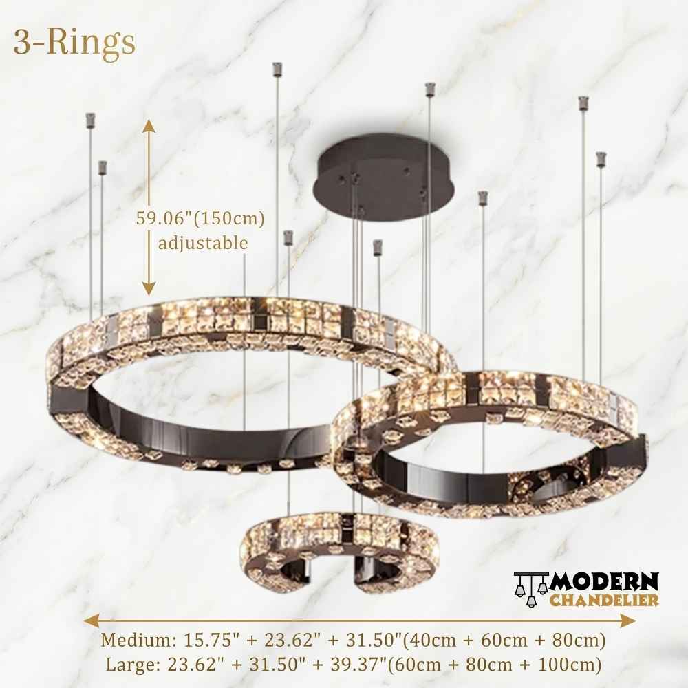 Arven Modern Crystal Ring Chandelier Modern Chandelier