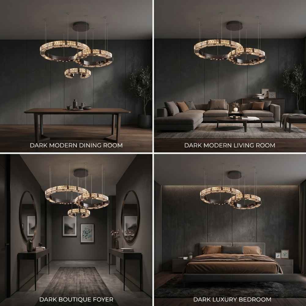 Arven Modern Crystal Ring Chandelier Modern Chandelier