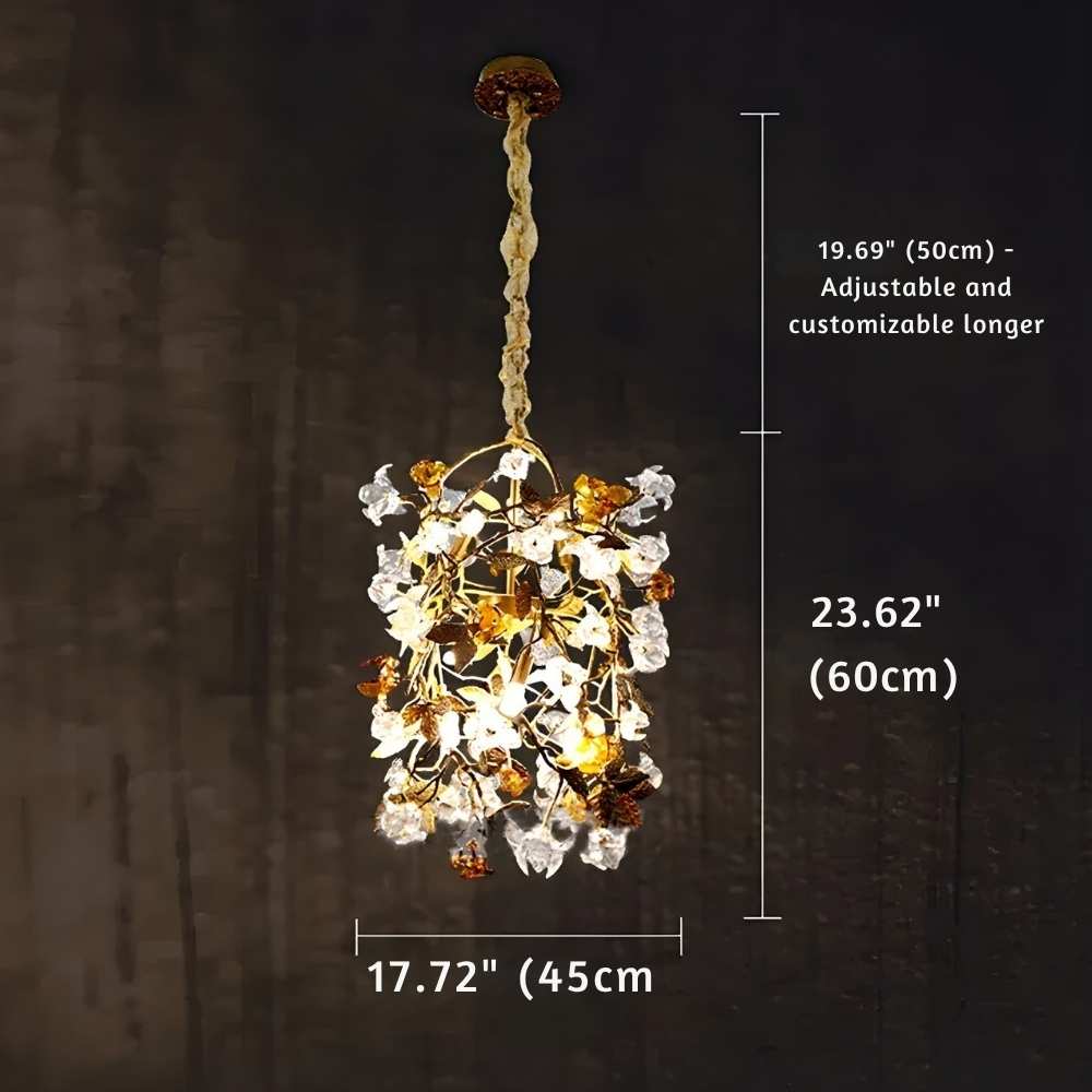 Astor Rustic Brass Pendant Light Modern Chandelier