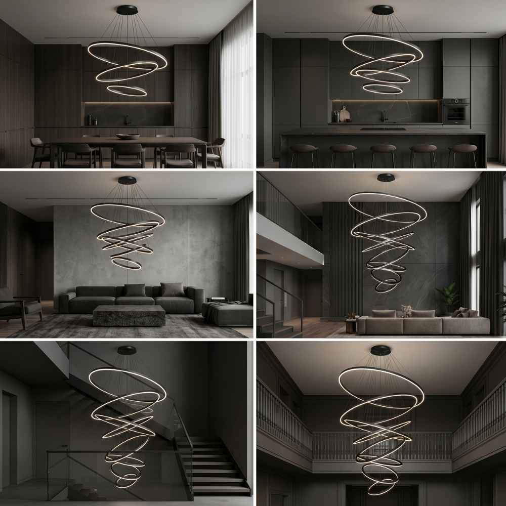 Asty Modern Ring Led Chandelier Modern Chandelier